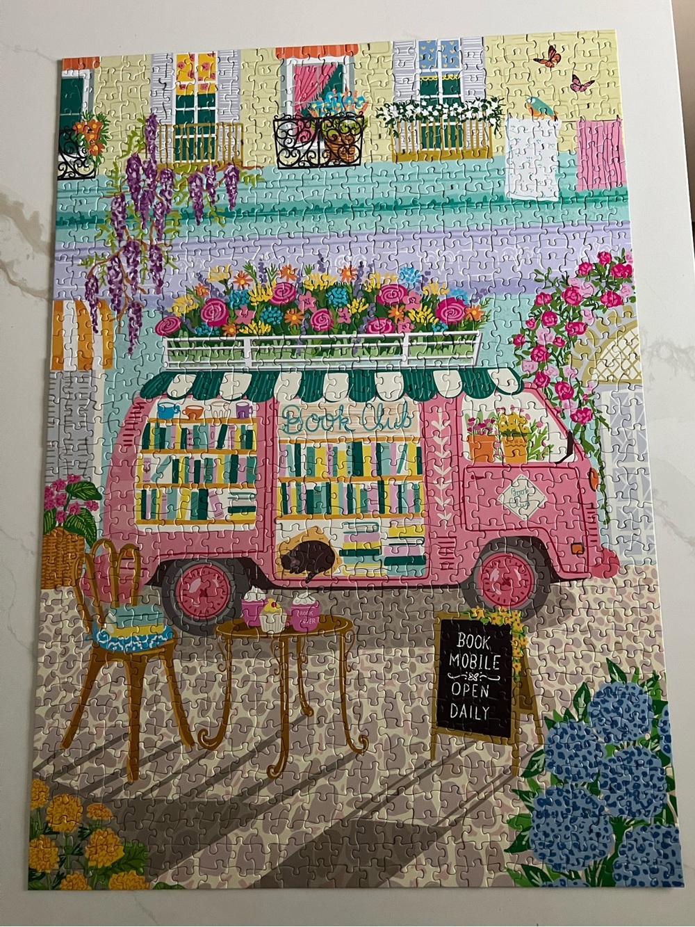 WerkShoppe - Mobile Book Club - 1000 pcs Jigsaw Puzzle - Quality & Super cute